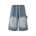 Men's Clothing Denim Shorts Men's Summer Loose Casual Mid Length Pants Niche Cropped Pants_mkmklike.com