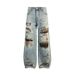 Men's Distressed Flare Jeans – High Street Wide Leg Ripped Denim Pants (29-36)_mkmklike.com