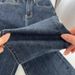 Blue Grey Flared Jeans For Women - High Waist Stretch Bootcut Pants With Button Detail Fashion Trends_mkmklike.com