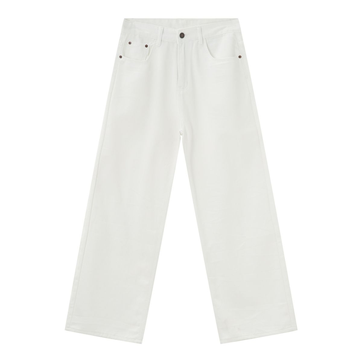 EF JEANS | 2024 New Vintage Japanese Trend Straight Casual Pants White Washed Loose Jeans_mkmklike.com