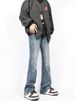 Men's Clothing High Street American Vibe Jeans - Relaxed Straight Fit, Flared Bootcut, Vintage Washed Denim Pants For Casual & Streetwear_mkmklike.com