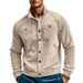 Cross-Border Foreign Trade New Corduroy Lapel For Men, Light And Mature Casual Versatile Multi-Poc Workwear Men's_mkmklike.com