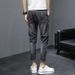 Men's Jeans Spring/Summer Thin Korean Version Slim Fit Small Feet Casual Trendy Brand Versatile 2025 Spring/Autumn Style_mkmklike.com