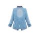 Plus Size Women's Denim Shirt With Zip Detail & Elastic Waist, Casual Oversized Chambray Top For Everyday Comfort_mkmklike.com