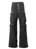 "Unisex RO-Style Wide Leg Jeans - Washed Smoky Gray Oversized Denim Pants With Vintage Vibe (S-XXXL)"_mkmklike.com