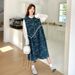 Chicco Real Shot Lazy Jacquard Denim Shirt Two-Piece 2025 New Age-Reducing Mori Style Dress Set_mkmklike.com