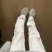 White Jeans Men's Summer New American Fashion Brand High Street Pine Straight Leg Casual Pants Slightly Flared_mkmklike.com
