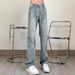 Boys' High-End And Handsome Straight Leg Jeans, Men's Casual High Street Long Pants, Spring Style_mkmklike.com