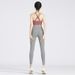 Peach High Waist One-Piece No Embarrassing Line Sports Running Nine-Point Anti-Rolling Edge Fitness Training Yoga Pants_mkmklike.com
