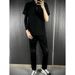 Men's Korean Style Trendy Starry Rhinestone Embellished Slim Fit Cropped Jeans Straight Leg Height Enhancing_mkmklike.com