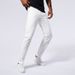 Men's Slim Fit Straight Leg Jeans White Versatile Business Casual Gentleman Jeans for Spring And Summer_mkmklike.com