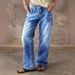 High Waist Straight Leg Jeans For Women Loose Wide Leg Trousers Fashion Brand_mkmklike.com