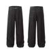 Men's Trendy Casual Black Curved Silhouette Jeans Retro American Style Loose Baggy Straight Leg Sickle Pants_mkmklike.com