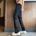 White Slim-fit Jeans Men's Autumn American Style Pants Ruffian Handsome Zipper Split Fork Lift Slightly Straight-leg Pants_mkmklike.com