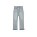 Men's Clean Fit Vintage Washed Jeans – Retro Distressed Denim Pants With Fringe Hem (Light Blue, 507 Fit)_mkmklike.com