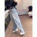 Vintage Wide-Leg Jeans For Women – High-Waisted Straight Fit Trousers (S-5xl, Distressed Wash, No Belt Included)_mkmklike.com