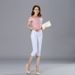 2025 Summer New Korean Style Candy-Colored Slim-Fit Denim Cropped Pants Women, Small-Foot Pants, Women's Clothing For_mkmklike.com