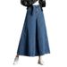 Women's High Waist Wide Leg Jeans - Flowy Loose Fit Denim Pants For Casual & Chic Style (Dark Blue, Light Blue)_mkmklike.com