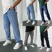 Men's Clothing Small Straight Jeans Simple Four Color New Style_mkmklike.com