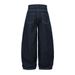 Loose Wide-Leg Scimitar Pants Men's Jeans Hip-Hop Rock Trendy Stitching Design Pleated Floor-Length Trousers_mkmklike.com