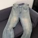 Vintage Washed Blue Wide-Leg Jeans – Unisex High Waist Straight Fit (S-3XL, Light Blue)_mkmklike.com