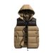lightweight men's cotton vest autumn and winter new color matching warm thickened vest fashionable casual large size jacket_mkmklike.com