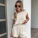 Women's Clothing fashion casual suit niche short sleeved shorts_mkmklike.com