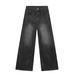 Men's Korean-Style Loose Straight Jeans – Retro Ripped Denim Pants (S-XL, Black Gray)Men's Clothing_mkmklike.com