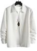European And American Cross-Border Single-Breasted Jacquard Casual Jacket Patchwork Design Simple Solid Color_mkmklike.com