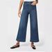 Women's Clothing Eight Point Wide Leg Pants Summer New Denim Flared Pants Wide Woven Nine Point Pants_mkmklike.com