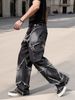 Men's Clothing Men's Patchwork Star Jeans High Street Style European American Design Frayed Edges Popular Men's Clothing_mkmklike.com