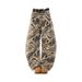 American Camouflage Bent Knife Jeans For Men, Spring 2025 New Style, Small And Slim, Wide Leg Floor Pants_mkmklike.com