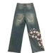 Men's Clothing Blue Wide Leg Jeans Spring Slim Soft Denim High Quality Elastic Straight Floor Length Trousers_mkmklike.com
