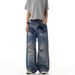 Men's Vintage Distressed High Street Jeans - Loose Fit Denim Pants For Summer, Retro Washed Casual Trousers_mkmklike.com
