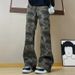 Men's & Women's Camo Cargo Pants, Slim-Fit Straight-Leg Trousers With Utility Pockets, Streetwear High-Waisted Cleanfit Style_mkmklike.com