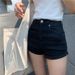 Women's Clothing Ins Split Denim Shorts Women's Summer High Waist Elastic Slimming Long Legs Sexy Hip Hot Pants_mkmklike.com