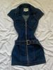 American Style Sweet Cool Spicy Girl Denim Dress, Women's Summer New Style, Niche Design Sense, Waist Cinching And_mkmklike.com