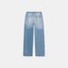 Women's Clothing Women's Baggy Straight Leg Denim Trousers Rhinestone Detail_mkmklike.com
