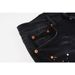 Men Women Summer Flared Jeans, Dark Black-Grey Fade With Metallic Splatters, Several Frayed Ripped Holes, Y2K Biker Stacked Look_mkmklike.com