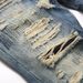 Men's Punk Distressed Jeans – Raw Edge Patchwork & Rebel Embroidery Slim Straight Fit (28-35) Tapered Straight Leg_mkmklike.com