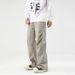 New In Stock Trendy Men's Khaki Casual Pants Loose Comfortable Street Fashion Versatile Straight Long_mkmklike.com