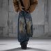 Vintage Washed Straight-Leg Jeans – American Streetwear Distressed Denim With Hand-Painted Fading (Relaxed Fit, Low Waist, No Stretch)_mkmklike.com