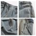 Fashionable Design Workwear Jeans Men's Summer New Style Washed And Worn Loose High Street Wide Straight Leg Pants_mkmklike.com
