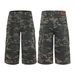 Men's Clothing Camouflage casual loose overalls straight wide leg design high waist pants American retro multi pocket_mkmklike.com