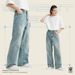 Men’s American Retro Wide-Leg Jeans – Loose Straight Fit Washed Denim (S-XL)_mkmklike.com