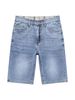 Summer New Lyocell Ice Silk Jeans Men's 5-point Thin Material Elastic Washed 5-point Jeans Men's Large-size Pants_mkmklike.com