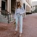 Women's Stretch Denim Straight Leg Pants Spring European American Style_mkmklike.com