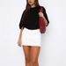K Retro Slim Fit Elastic Fashionable Casual Denim Short Skirt For Women. No Belt Or Other Accessories_mkmklike.com