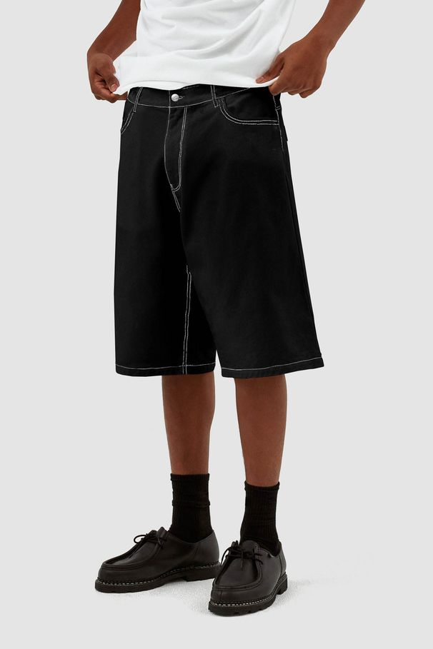 Men's Clothing Classic Men's Denim Shorts - Mid-Thigh 5-Inch Inseam Straight Leg Casual Summer Jeans Shorts - S-XXL (Non-Stretch Cotton)_mkmklike.com