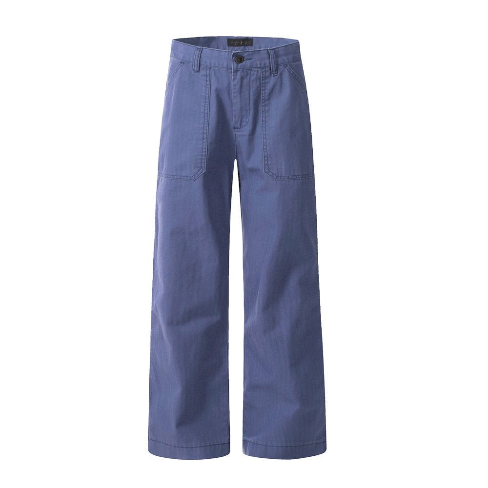 American Style Simple Solid Color Workwear Jeans For Men Loose Straight Street Fashion Brand Ins Wide Leg Versatile Long_mkmklike.com